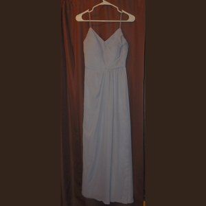 Weddington Way Gray Chiffon Bridesmaid Dress With Pockets